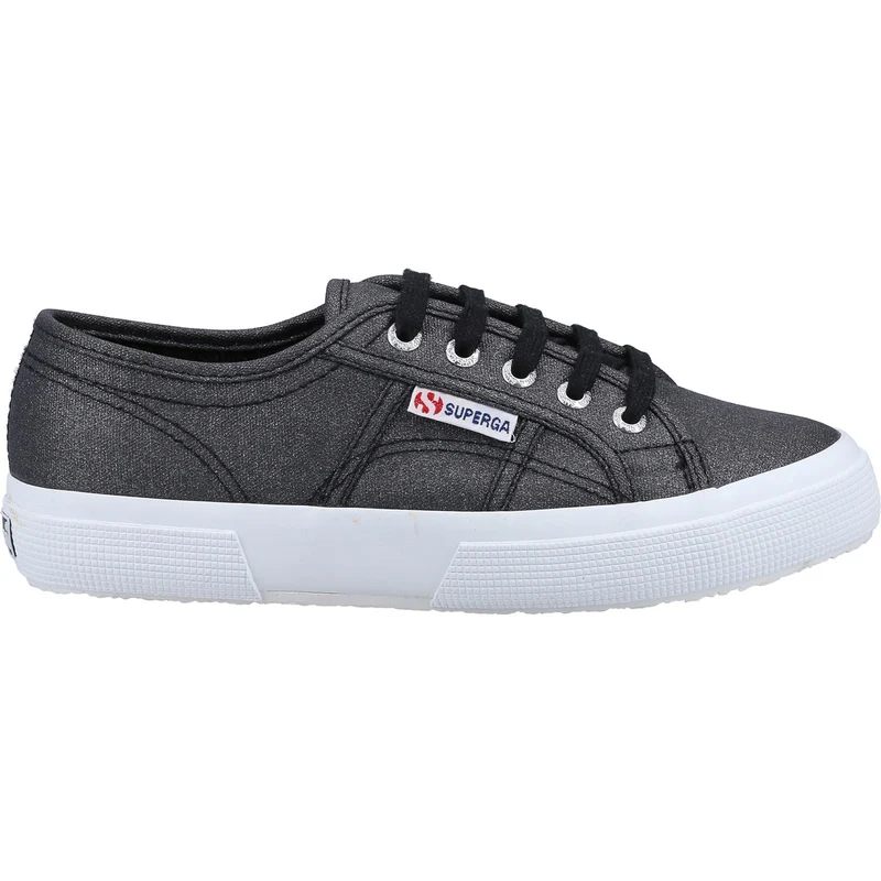 Superga Damen-Sneaker 2750 aus glitzerndem Canvas – Schwarz