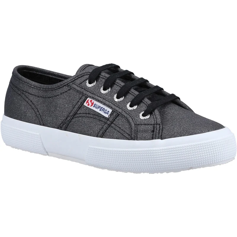 Superga Damen-Sneaker 2750 aus glitzerndem Canvas – Schwarz