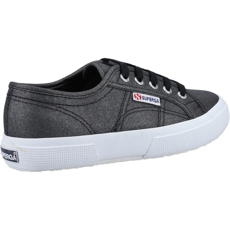 Superga Damen-Sneaker 2750 aus glitzerndem Canvas – Schwarz