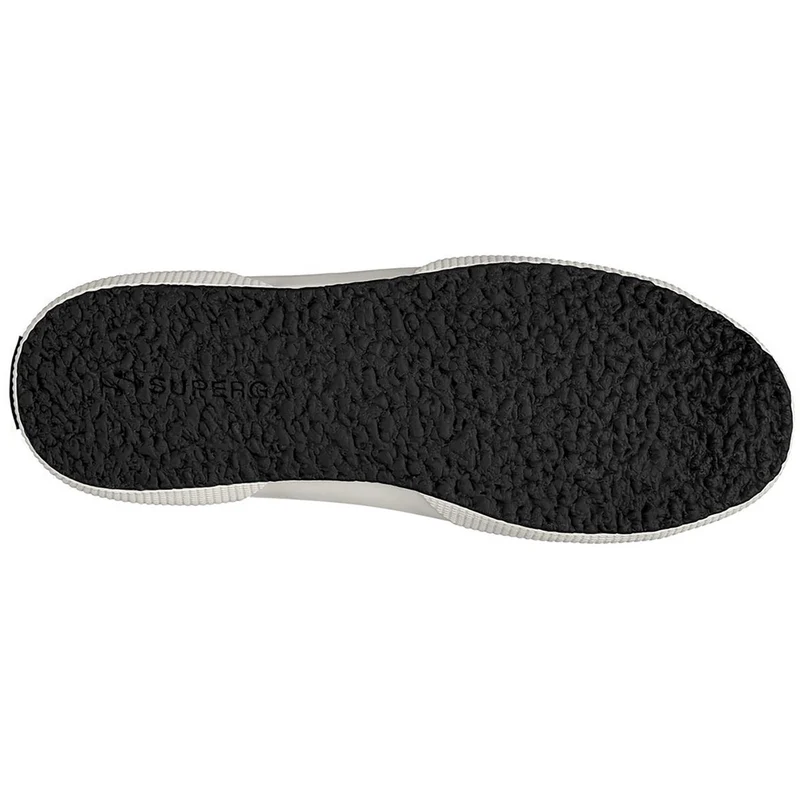 Superga Damen-Sneaker 2750 aus getrommeltem Leder – Schwarz