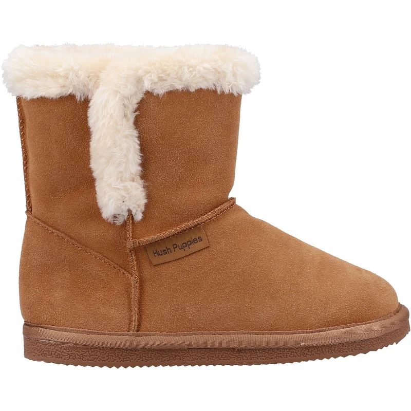 Hush Puppies Ashlynn-Hausschuhe für Mädchen – Hellbraun