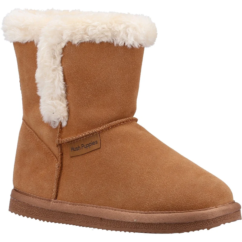 Hush Puppies Ashlynn-Hausschuhe für Mädchen – Hellbraun
