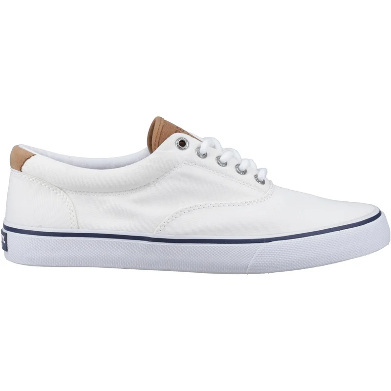 Sperry Herren Striper II CVO Canvas-Trainer – Weiß