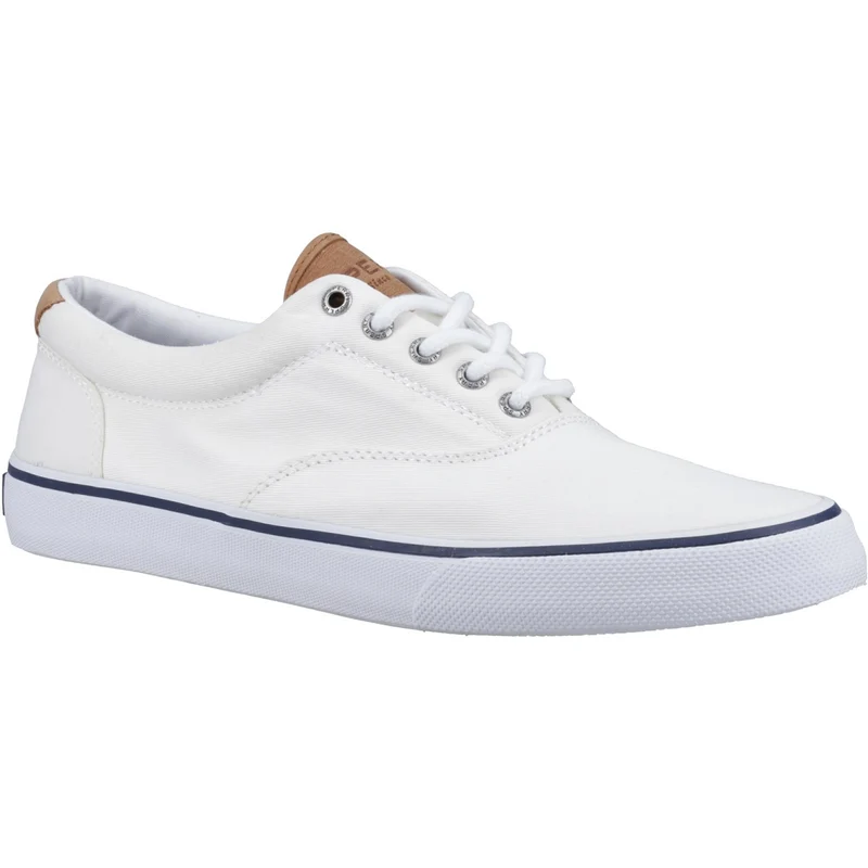 Sperry Herren Striper II CVO Canvas-Trainer – Weiß