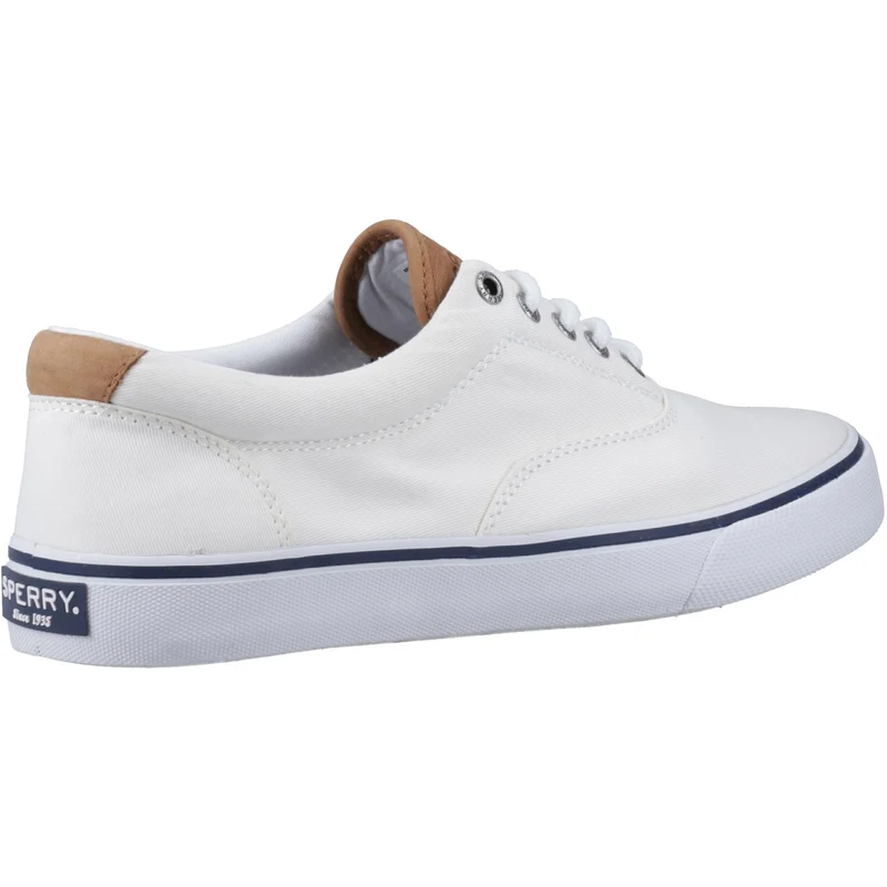 Sperry Herren Striper II CVO Canvas-Trainer – Weiß