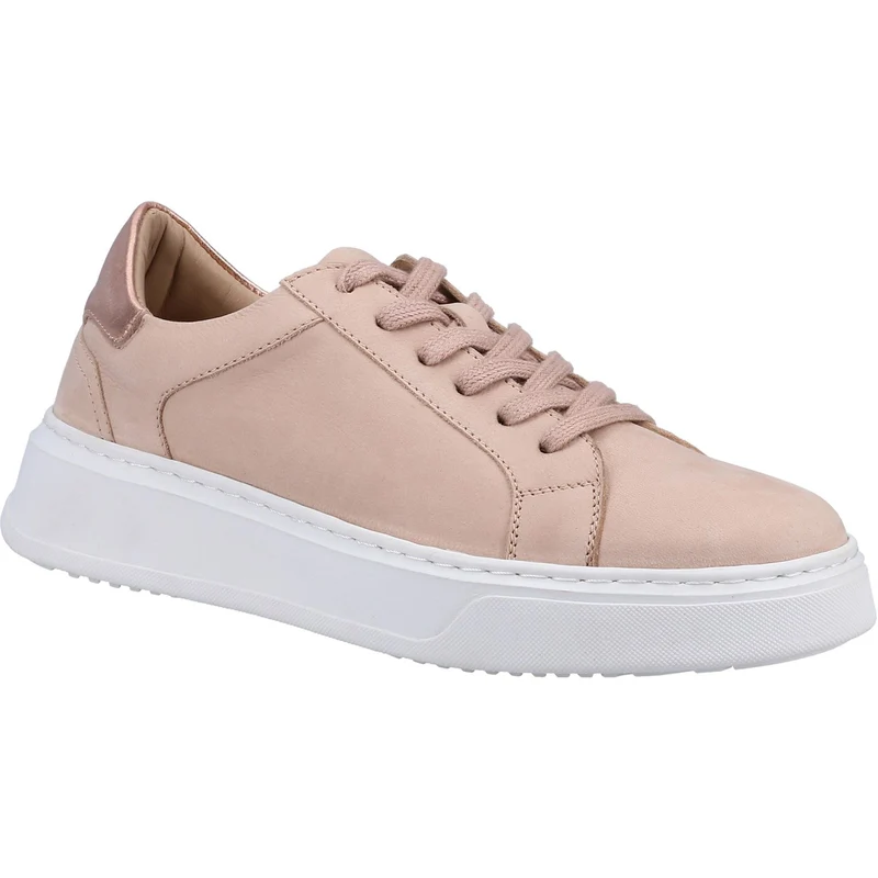 Hush Puppies Damen-Sneaker Camille aus Leder – Rosa