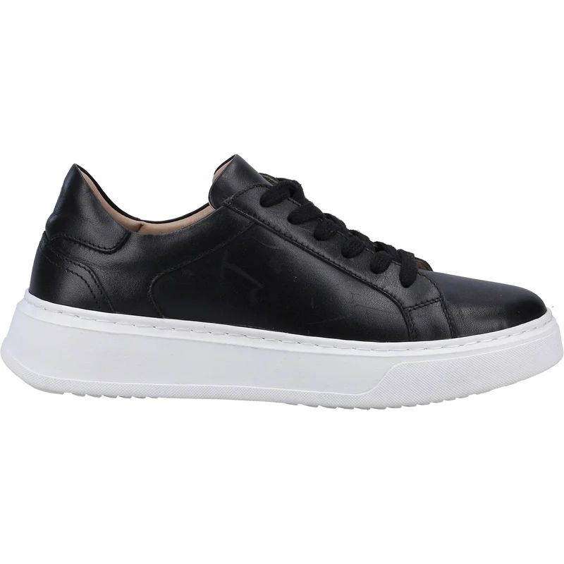 Hush Puppies Damen-Sneaker Camille aus Leder – Schwarz