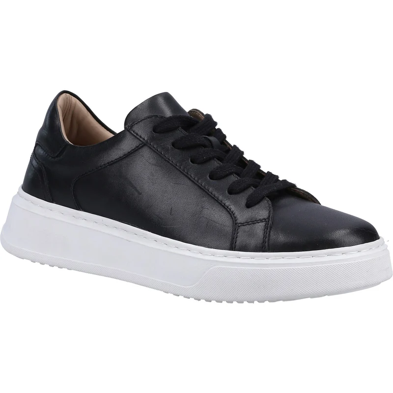 Hush Puppies Damen-Sneaker Camille aus Leder – Schwarz
