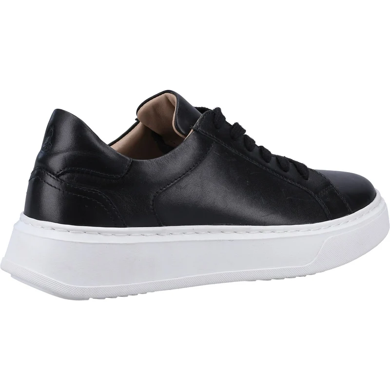Hush Puppies Damen-Sneaker Camille aus Leder – Schwarz