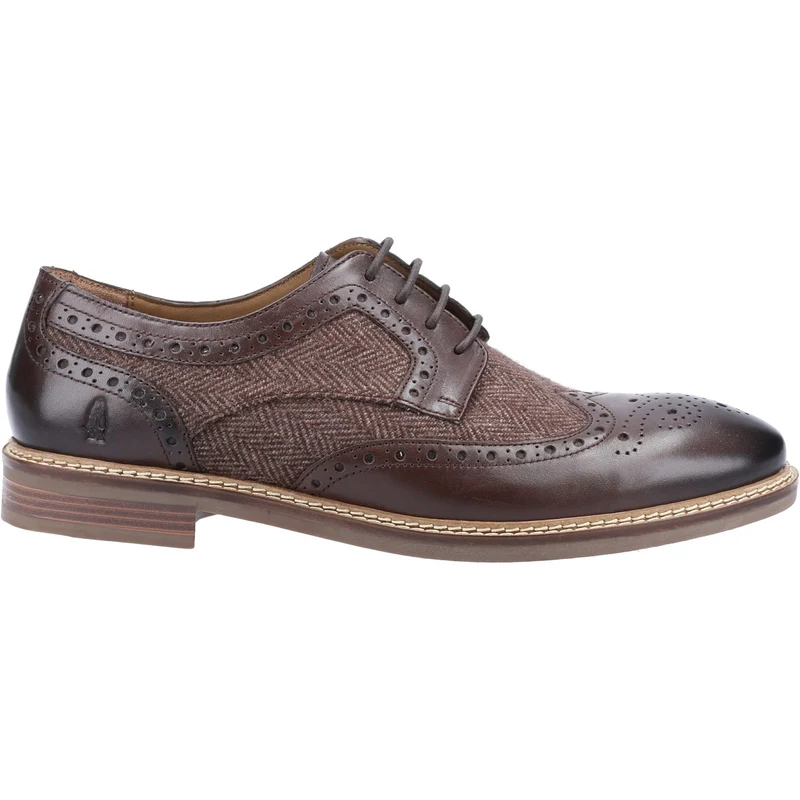 Hush Puppies Herren Bryson Lederschuhe – Schokolade