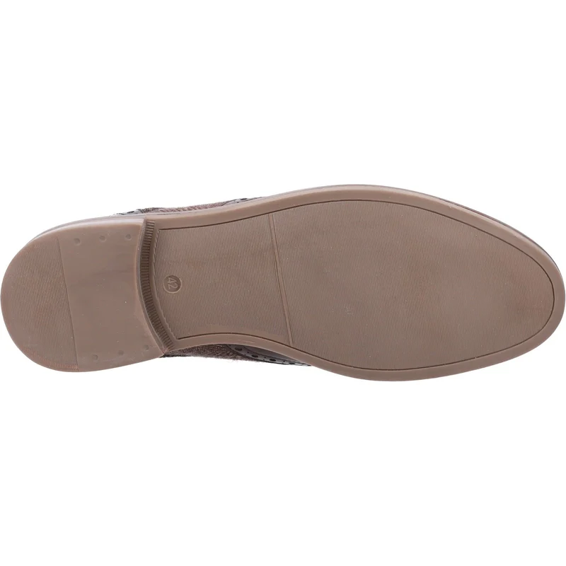 Hush Puppies Herren Bryson Lederschuhe – Schokolade