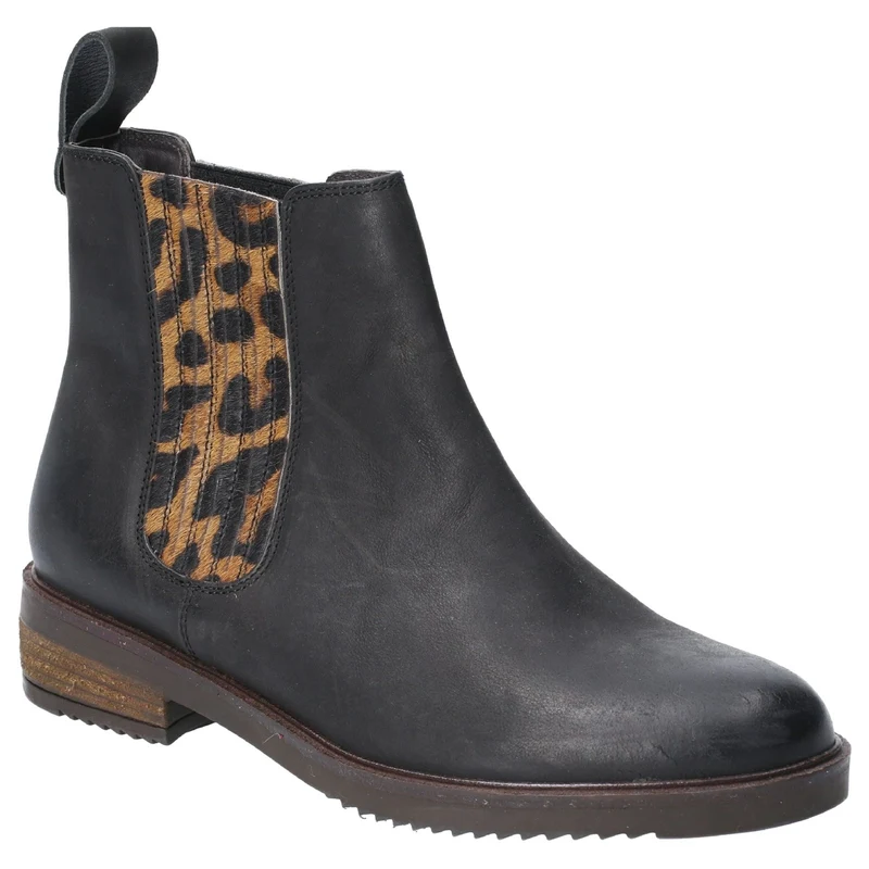 Hush Puppies Damen-Stiefeletten Stella aus Leder – Schwarz