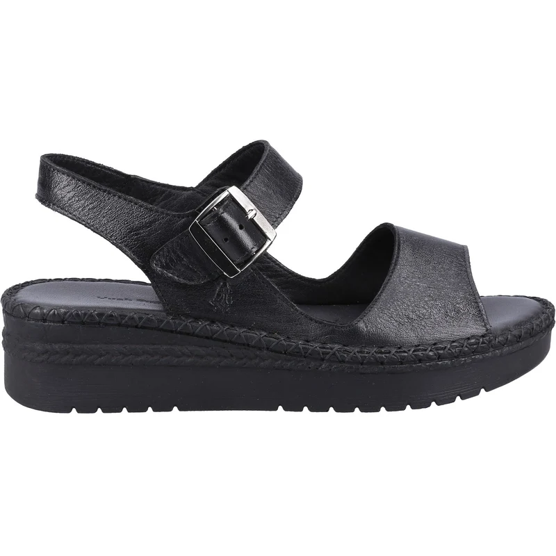 Hush Puppies Damen Stacey Ledersandale - Schwarz