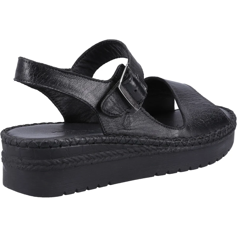 Hush Puppies Damen Stacey Ledersandale - Schwarz