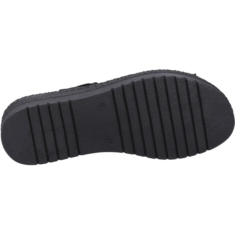 Hush Puppies Damen Stacey Ledersandale - Schwarz