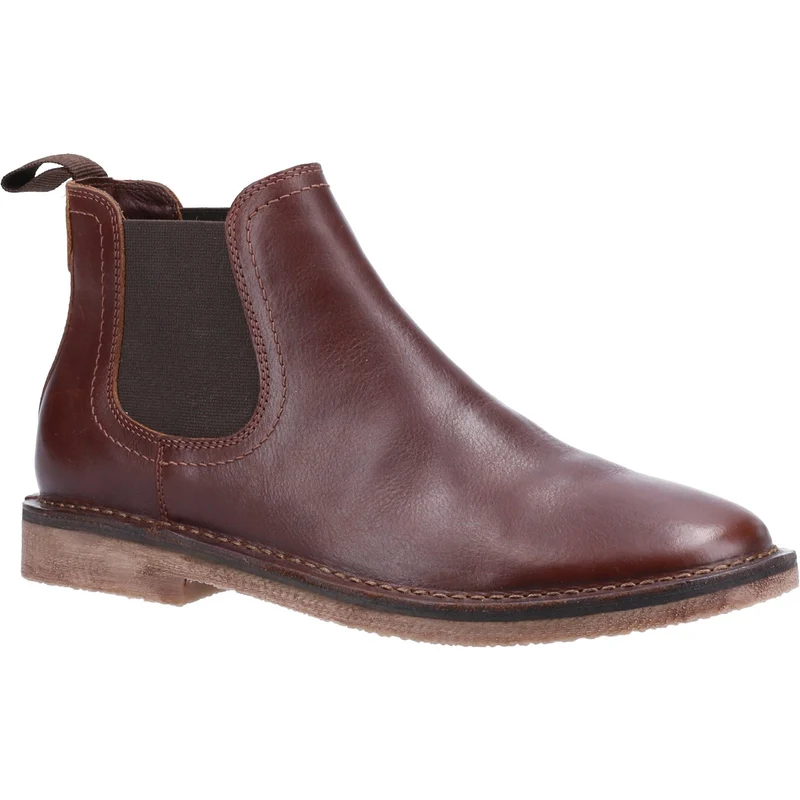 Hush Puppies Herren Shaun Leder Chelsea Stiefel - Braun