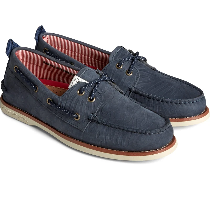 Sperry Authentische Original 2-Loch-Bootsschuhe für Herren – Marineblau