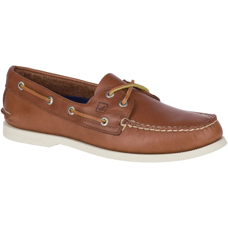 Sperry Authentische Original-Bootsschuhe für Herren aus Leder – Hellbraun