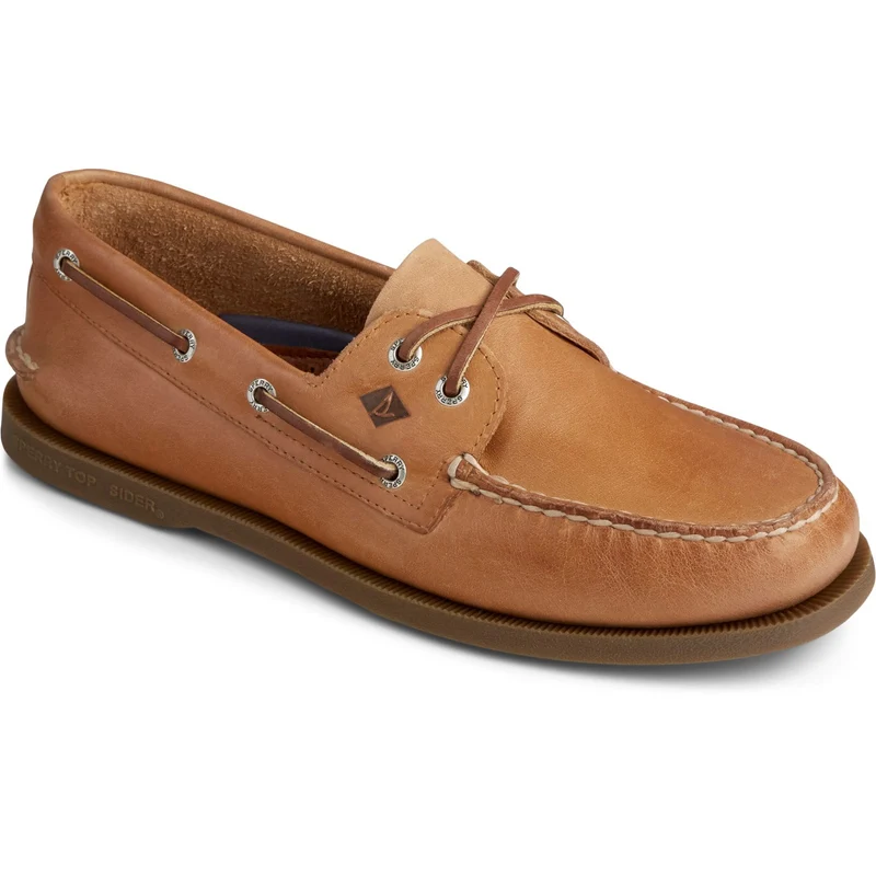 Sperry Authentische Original-Bootsschuhe für Herren aus Leder – Hellbraun