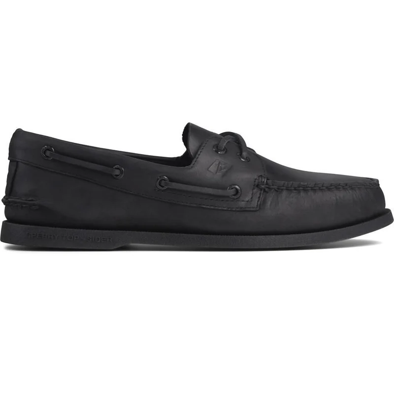 Sperry Authentische Original-Bootsschuhe für Herren aus Leder – Schwarz