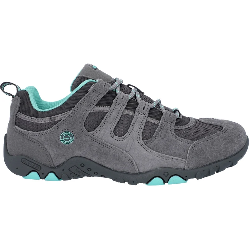 Hi-Tec Damen Quadra II Wildleder-Wanderschuhe – Grau