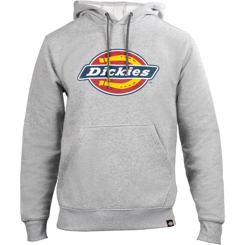 Dickies Herren-Fleece-Hoodie mit Logo-Grafik – Grau