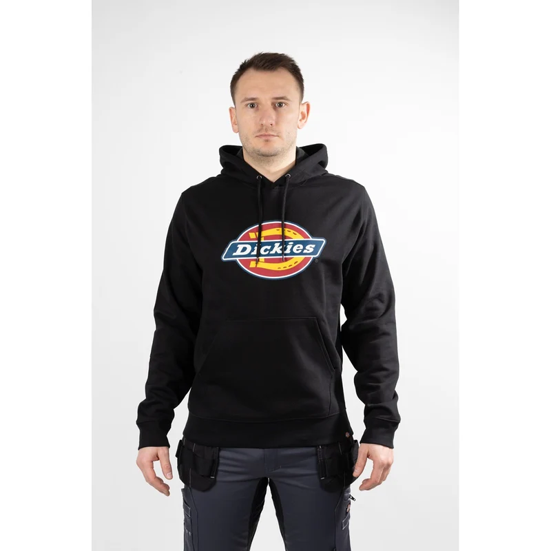 Dickies Herren-Fleece-Hoodie mit Logo-Grafik – Schwarz