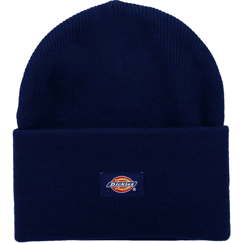 Dickies Unisex-Beanie mit Umschlag aus Acryl – Marineblau