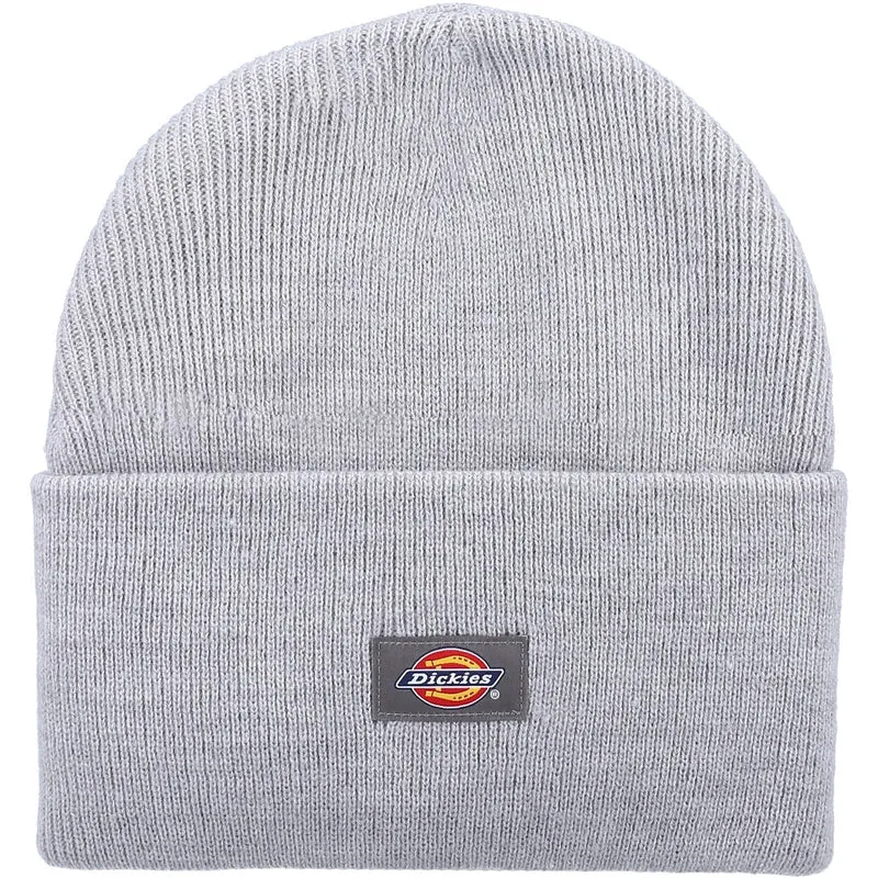 Dickies Unisex-Beanie mit Bündchen aus Acryl – Grau