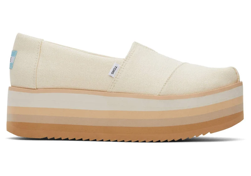 TOMS Alpargata Plateau-Espadrille für Damen – Natur