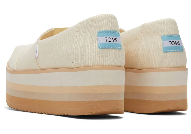 TOMS Alpargata Plateau-Espadrille für Damen – Natur