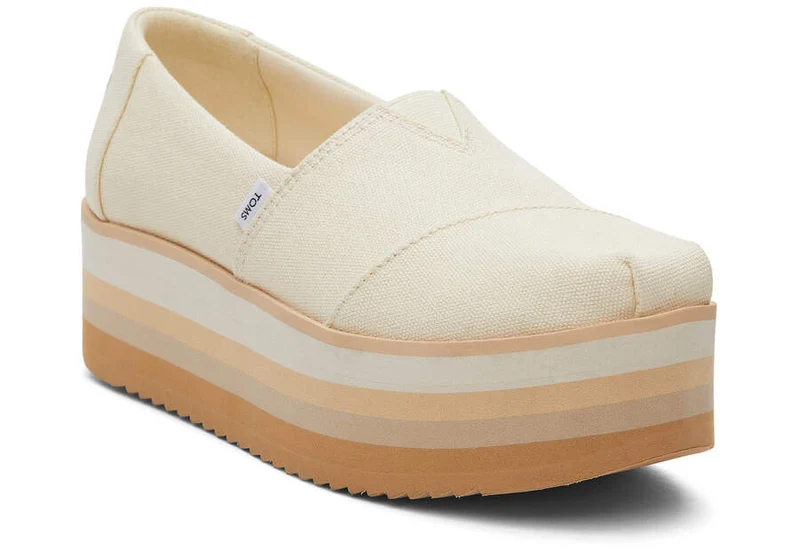 TOMS Alpargata Plateau-Espadrille für Damen – Natur