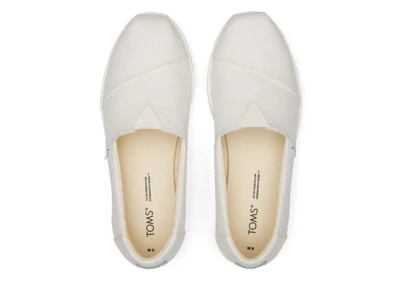 TOMS Damen Alpargata Midform Espadrille – Weiß