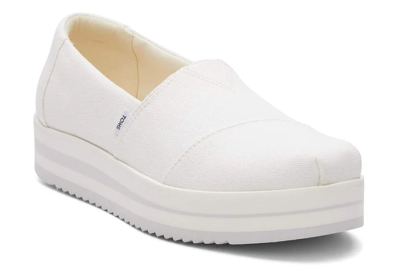 TOMS Damen Alpargata Midform Espadrille – Weiß