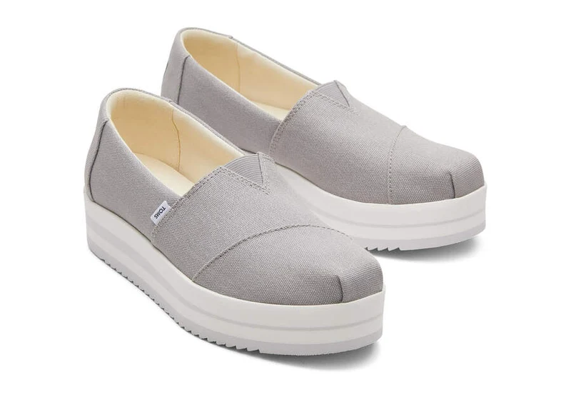 TOMS Damen Alpargata Midform Espadrille – Drizzle Grey