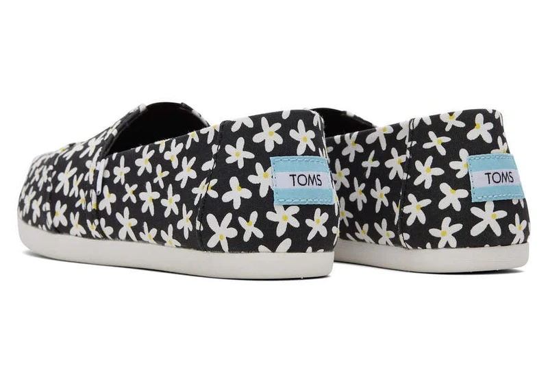 TOMS Damen Alpargata Sun Daises Espadrille – Schwarz