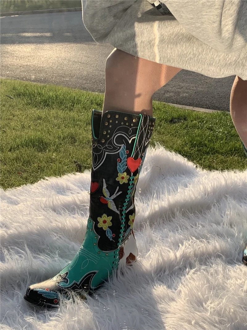 Einzigartige Damen Cowboy-Stiefel - Carmen