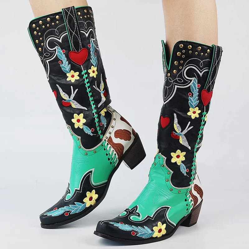 Einzigartige Damen Cowboy-Stiefel - Carmen