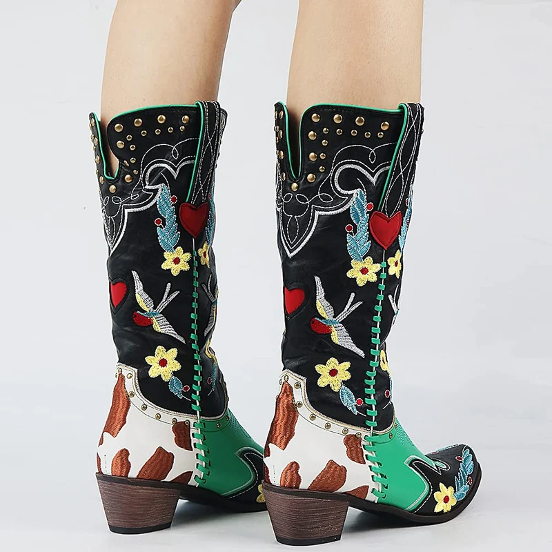 Einzigartige Damen Cowboy-Stiefel - Carmen