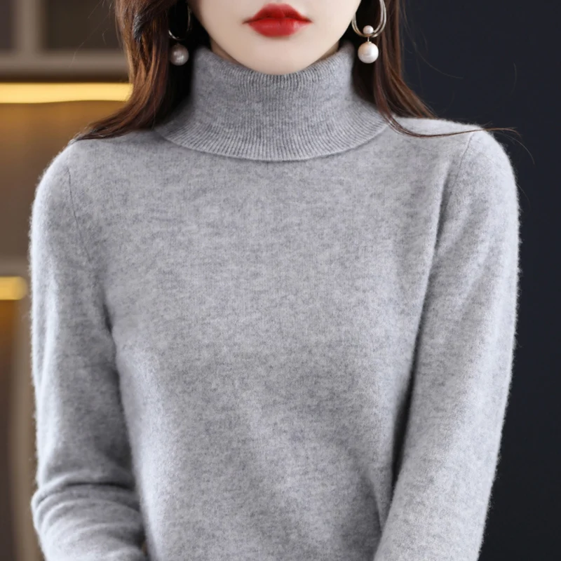 Luxe Kaschmir Damen Rollkragenpullover - Elena