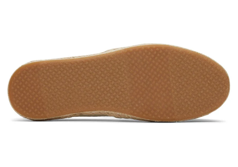 TOMS Alpargata Metallic-Leinenseil-Espadrille für Damen – Natur