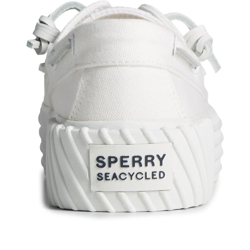 Sperry Damen Crest Plateau-Bootsschuhe – Weiß