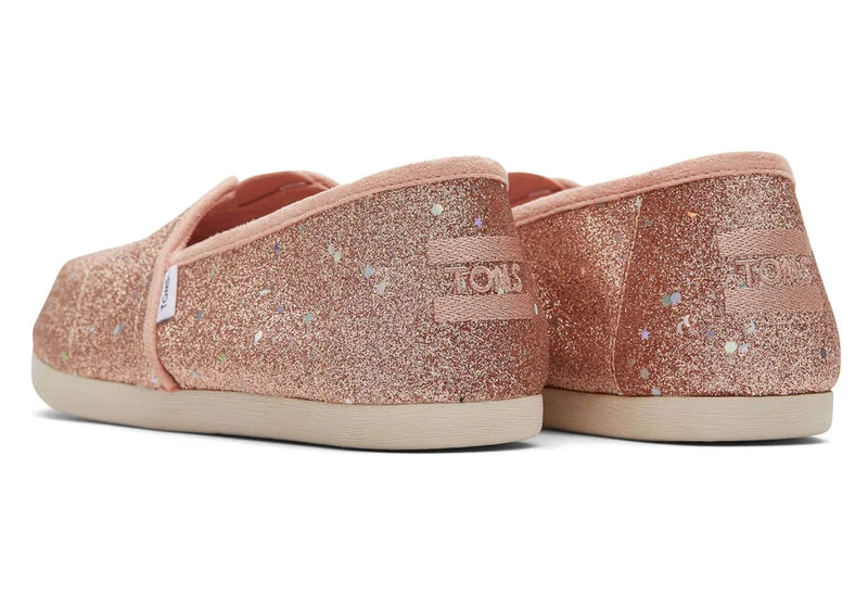TOMS Glitzernde Alpargata-Espadrille für Damen – Rosa