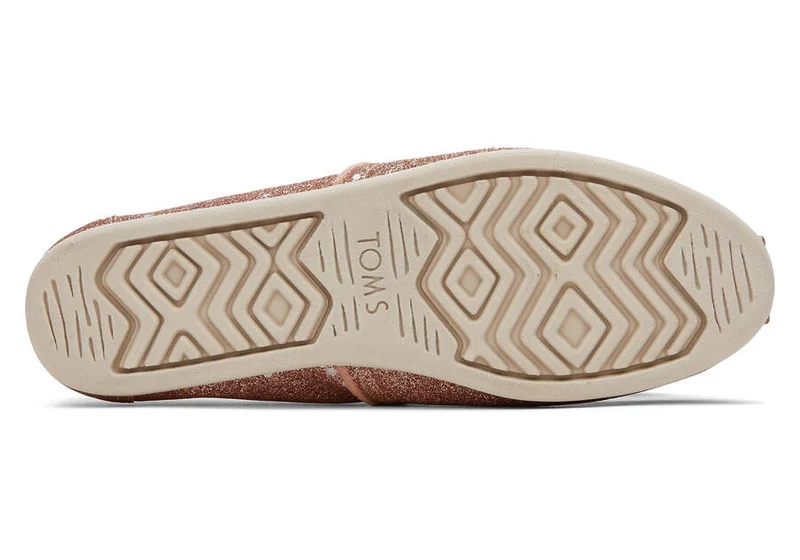 TOMS Glitzernde Alpargata-Espadrille für Damen – Rosa
