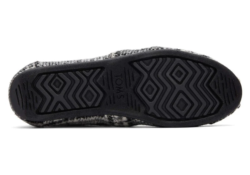 TOMS Karierte Alpargata-Espadrille für Damen – Schwarz