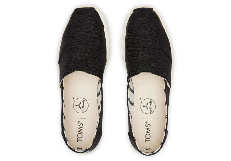 TOMS Damen Cupsole Alpargata Espadrille – Schwarz