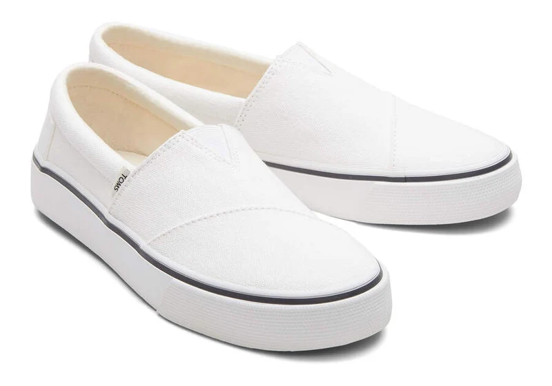 TOMS Damen Alpargata Fenix ​​Slip-On-Trainer – Weiß