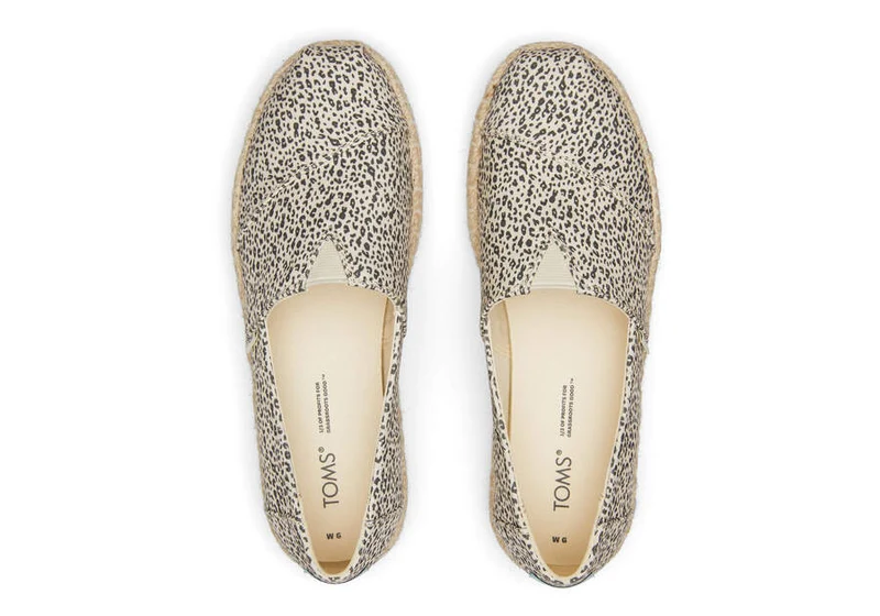 TOMS Damen Alpargata Plateau-Seil-Espadrille – Natur