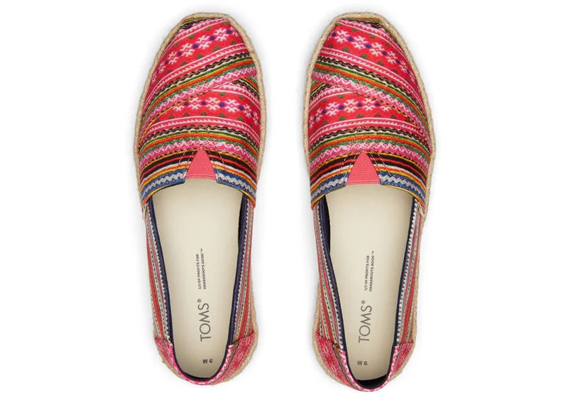 TOMS Alpargata-Seil-Espadrille für Damen – Hmong-Wandteppich
