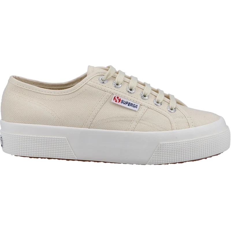 Superga Damen 2740 Plateau-Sneaker – Beige